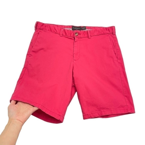 BLACK Brown 1826 casual bermuda shorts pink size 34 W36 men’s - Picture 5 of 10